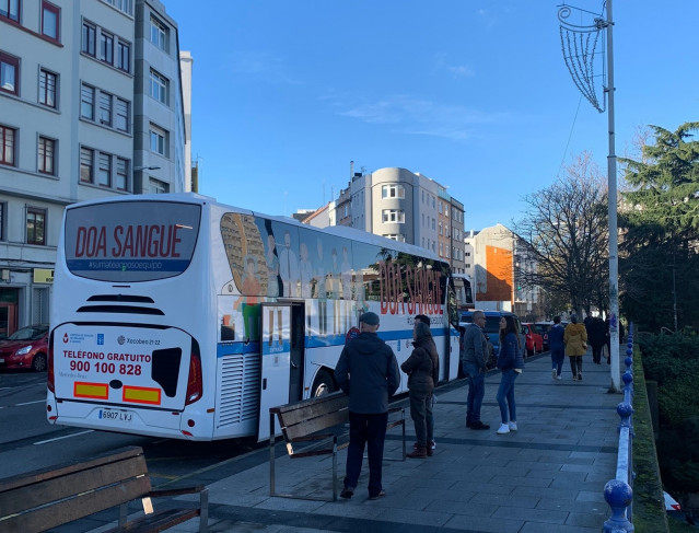 Unidad móvil de la Axencia de Doazón de Órganos e Sangue (ADOS)