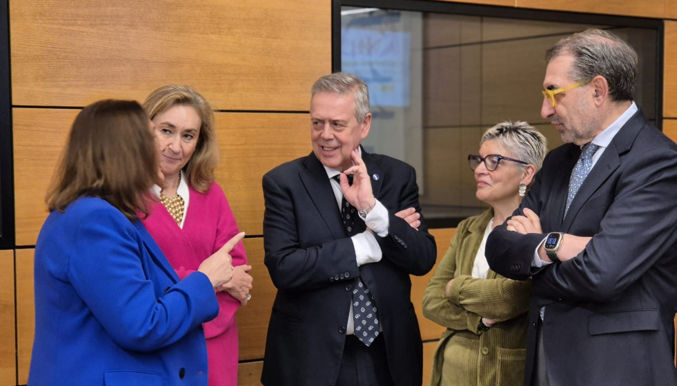 El conselleiro de Sanidade, Antonio Gómez Caamaño, asiste al Consejo Interterritorial del Sistema Nacional de Salud, en Madrid.