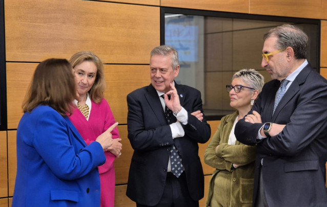 El conselleiro de Sanidade, Antonio Gómez Caamaño, asiste al Consejo Interterritorial del Sistema Nacional de Salud, en Madrid.