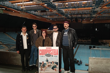 The Rapants y la concejala de Festas, Pilar Lueiro