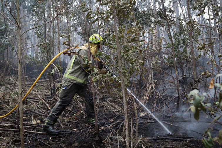 Un incendio calcina veinte hectáreas en Ourol