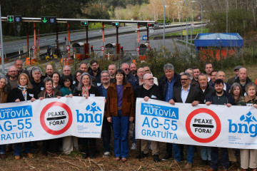 Presentación de la campaña por la gratuidad de la AG-55