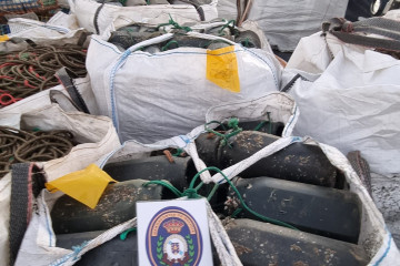 Objetos incautados por Gardacostas de Galicia