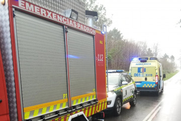 El GES de Padrón interviene en un accidente, en imagen de archivo.