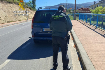 Imagen del coche interceptado.