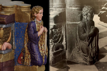 Una restauración digital revela aspectos desconocidos del retrato del Mestre Mateo en el Pórtico de la Gloria.