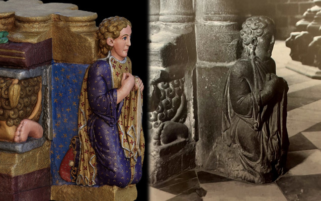 Una restauración digital revela aspectos desconocidos del retrato del Mestre Mateo en el Pórtico de la Gloria.