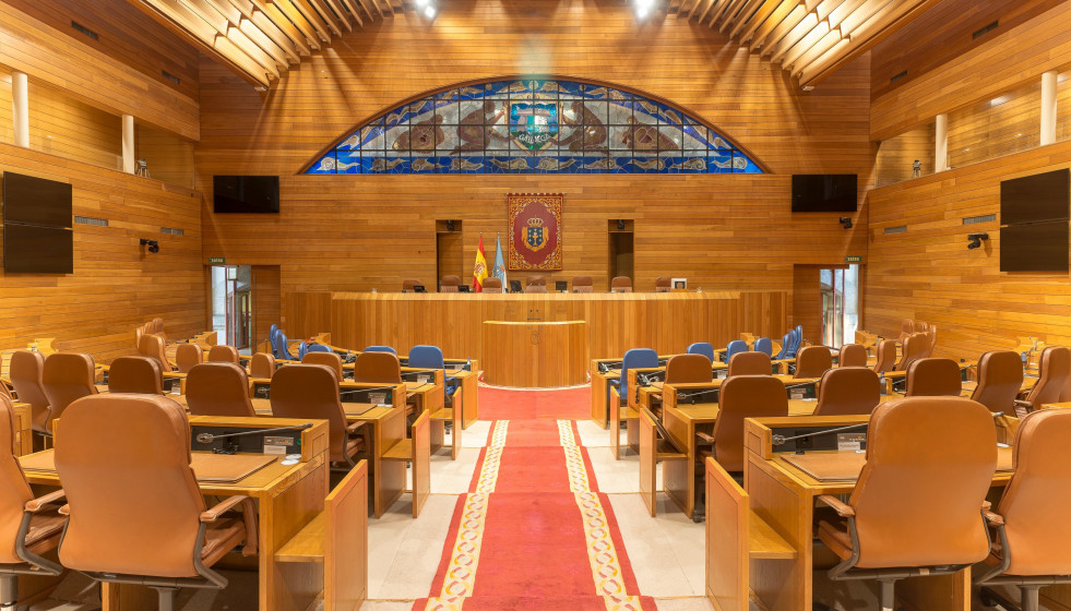 Archivo - Hemiciclo del Parlamento de Galicia.
