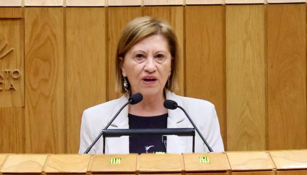 Archivo - La diputada del PSdeG Elena Espinosa.