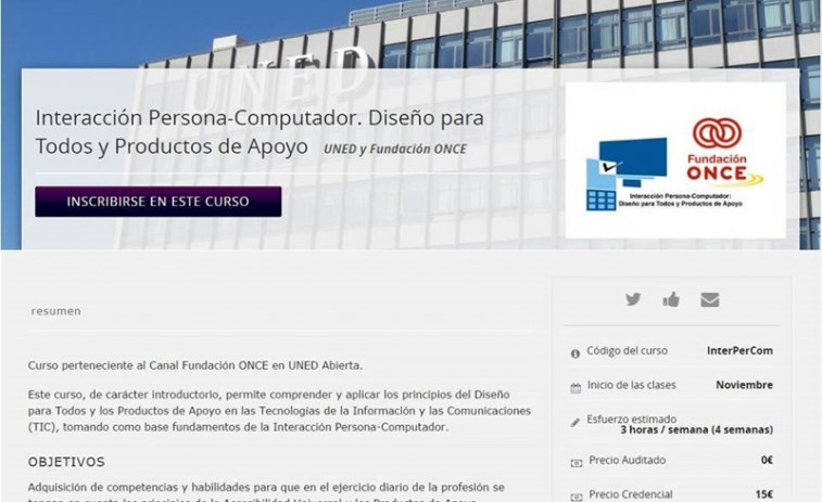 ​Fundación ONCE estrena cursos online sobre accesibilidad universal