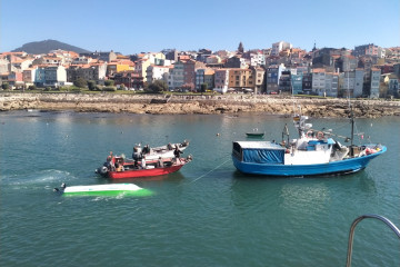 Rescate del buque Calano en A Guarda (Pontevedra), a 5 de abril de 2026.