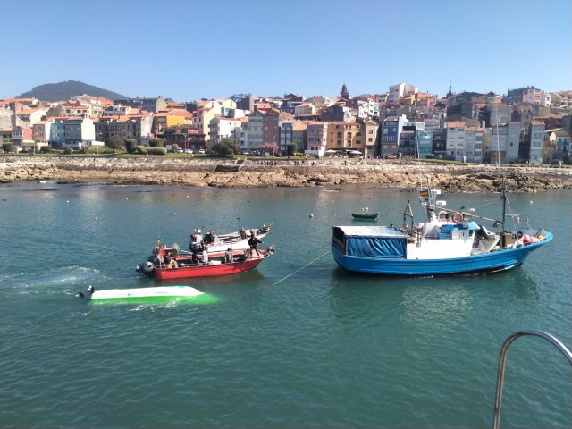 Rescate del buque Calano en A Guarda (Pontevedra), a 5 de abril de 2026.