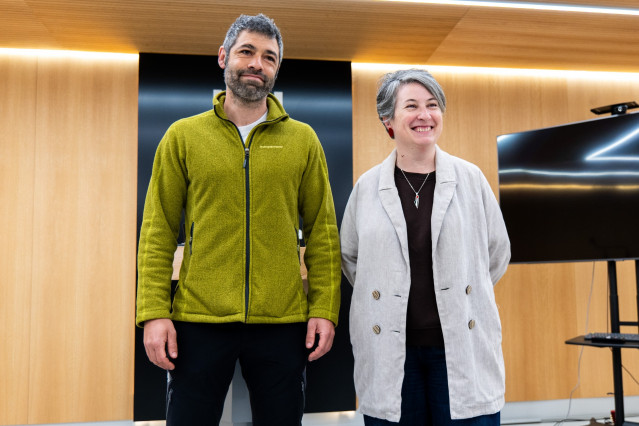 Presentación del nuevo jefe de bomberos del parque municipal de Pontevedra.