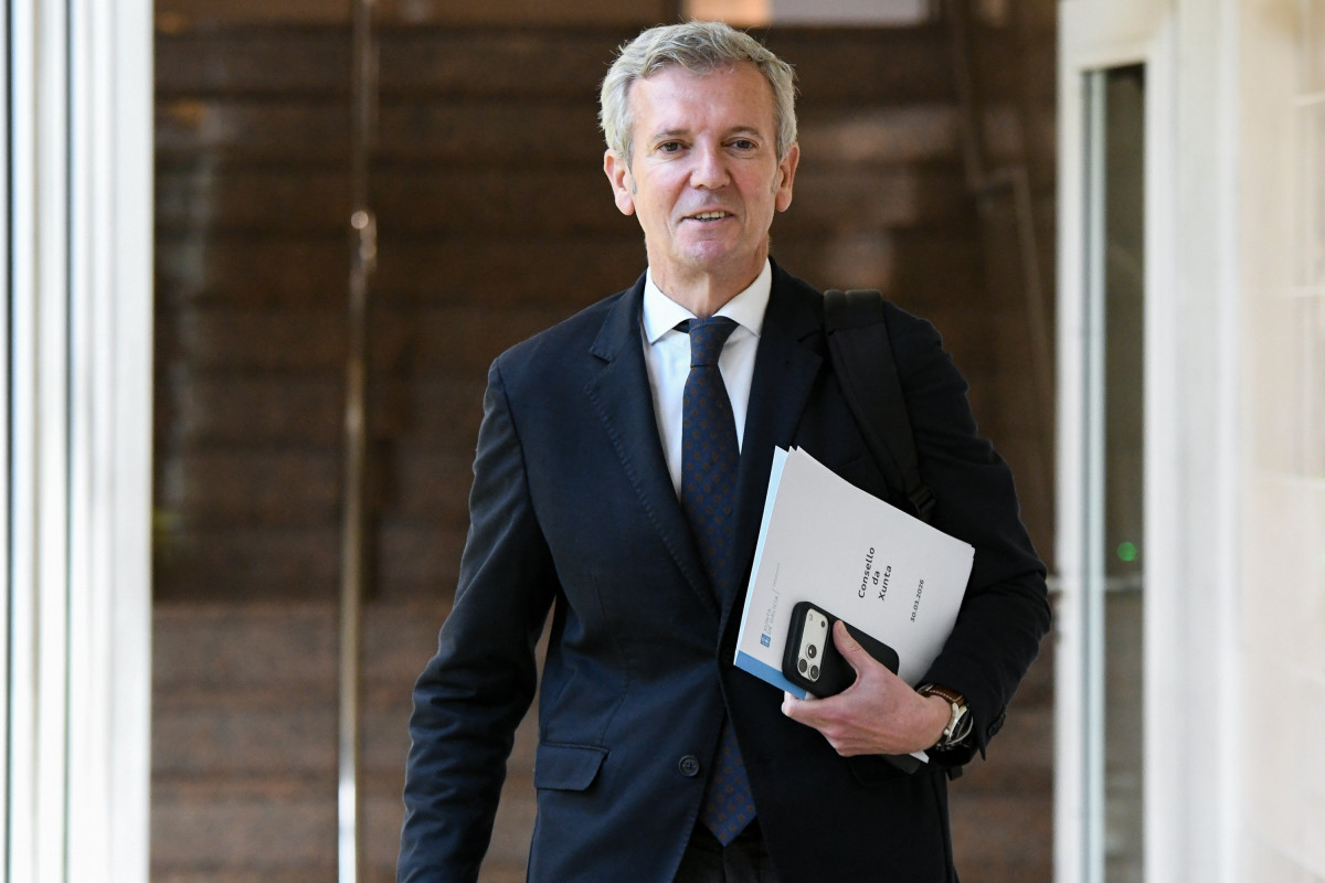 El presidente de la Xunta, Alfonso Rueda, tras la reunión del Consello de la Xunta