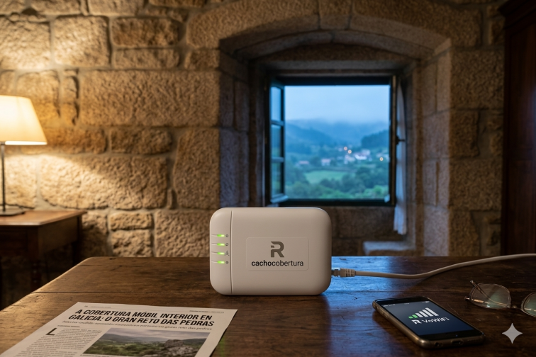 R lanza un repetidor doméstico para combatir la falta de cobertura móvil en interiores en Galicia
