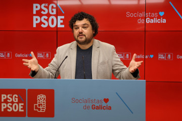 Archivo - El portavoz de la Ejecutiva del PSdeG, Julio Torrado.