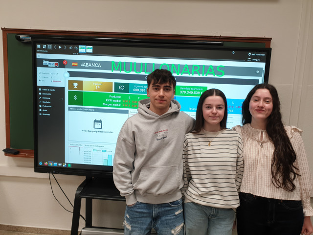 Estudiantes del IES Río Cabe de Lugo que participarán en la competición.