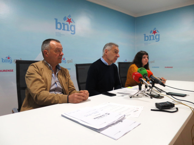 El Grupo Municipal del BNG en el Ayuntamiento de Ourense comparece en rueda de prensa para informar de asuntos de actualidad