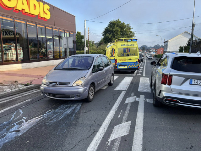 Atropellada una mujer de 80 años en un paso de peatones de Sanxenxo (Pontevedra)