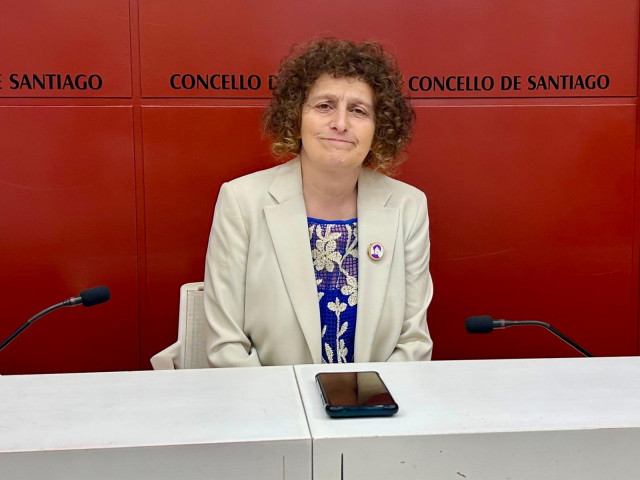 La alcaldesa de Santiago, Goretti Sanmartín