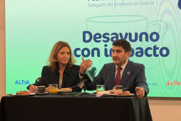 El delegado del Gobierno en Galicia, Pedro Blanco, participa en un encuentro organizado por el Nordés Club Empresarial