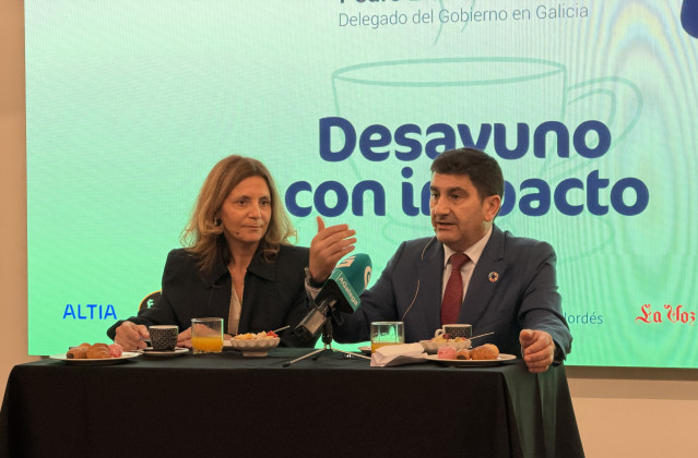 El delegado del Gobierno en Galicia, Pedro Blanco, participa en un encuentro organizado por el Nordés Club Empresarial
