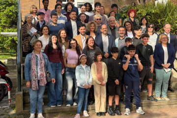 Imagen de la presentación del documental en el IES Alexandra Bóveda.