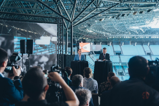 Marian Mouriño y Caballero en el acto de este viernes.