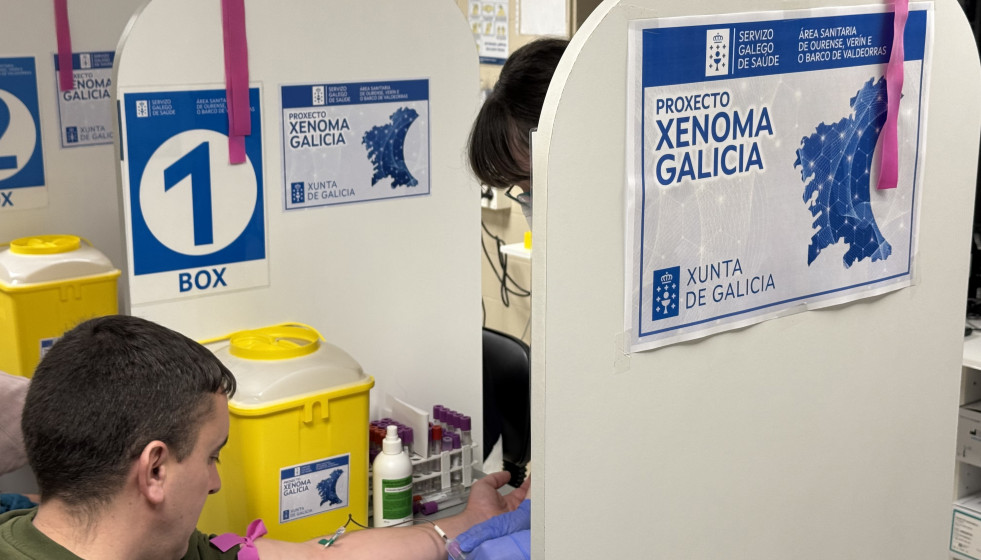 Toma de muestra en el proyecto 'Xenoma Galicia'.