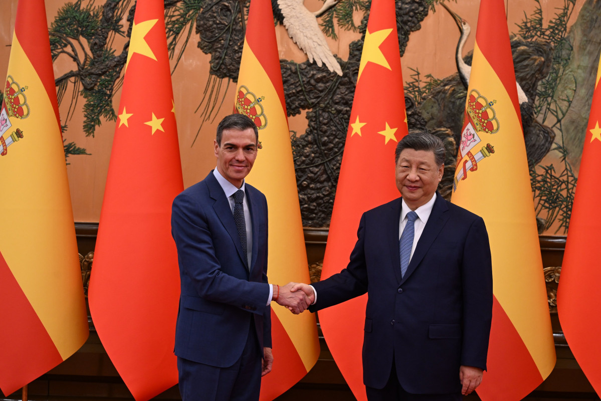 Pedro Su00e1nchez y Xi Jinping