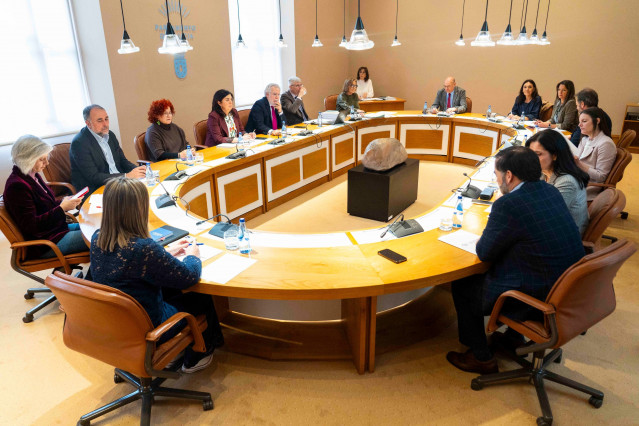 Reunión de la Xunta de Portavoces del Parlamento de Galicia