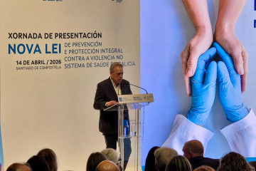 El conselleiro de Sanidade, Antonio Gómez Caamaño, interviene en la jornada de presentación de la modificación de la Ley de salud de Galicia. En la Consellería de Sanidade, Santiago de Compostela