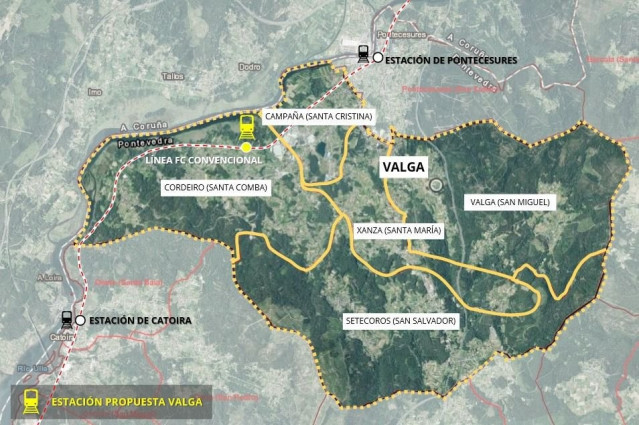 Imagen de la infraestructura ferroviaria.