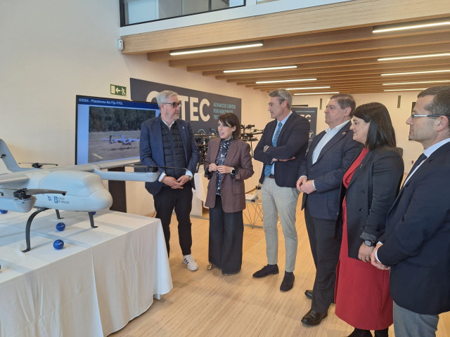 La conselleira de Economía, en las instalaciones de CATEC en Milladoiro (Ames)