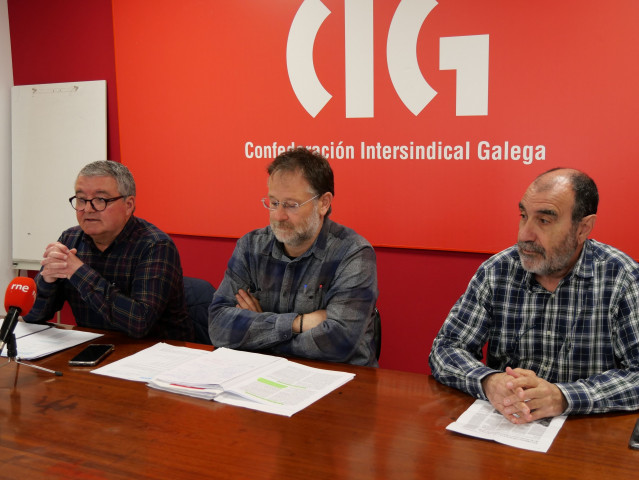 Rueda de prensa de la CIG sobre concesiones en el Tambre