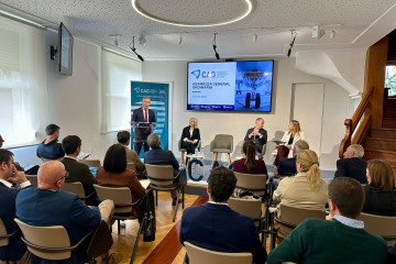 Asamblea general ordinaria del Consorcio Aeroespacial Gallego (CAG) en Vigo, a 14 de abril de 2026.