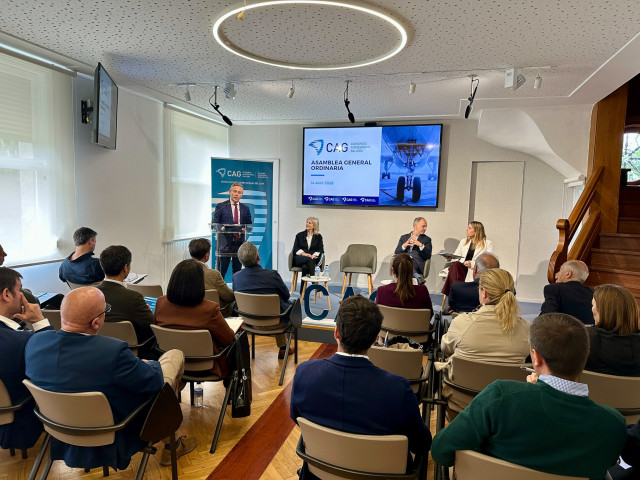 Asamblea general ordinaria del Consorcio Aeroespacial Gallego (CAG) en Vigo, a 14 de abril de 2026.