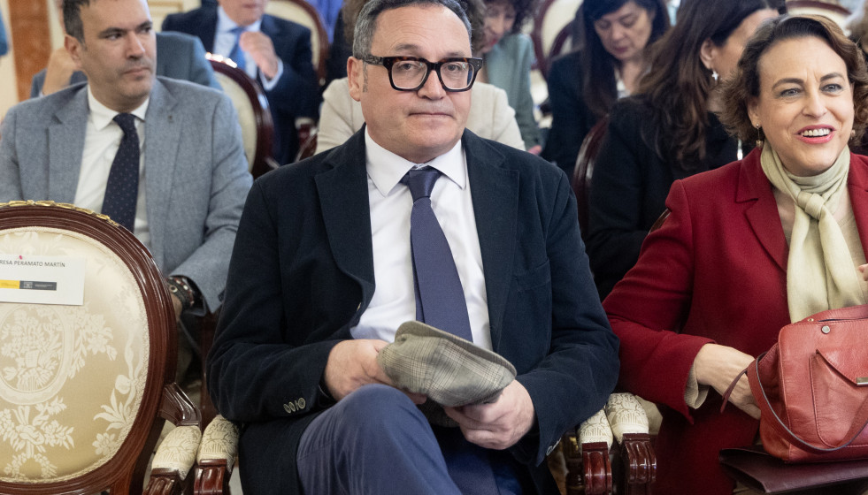 El exfiscal general del Estado, Álvaro García Ortiz, durante la II Jornada de debate sobre el proyecto de Ley Orgánica de Enjuiciamiento Criminal, en el Centro de Estudios Políticos y Constitucion