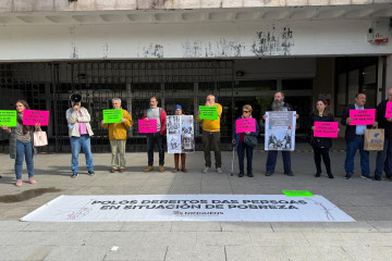 Imagen de la concentración de este jueves.