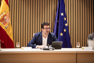 Archivo - El secretario de Estado de Trabajo, Joaquín Pérez Rey, durante la reunión del lunes, 26 de enero, con los agentes sociales para abordar la subida del SMI