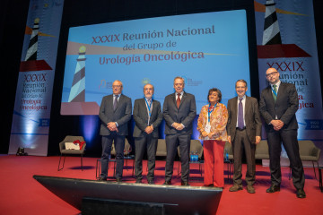 El conselleiro de Sanidade, Antonio Gómez Caamaño, en la inauguración de la XXXIX Reunión Nacional del Grupo de Urología Oncológica de la Asociación Española de Urología.