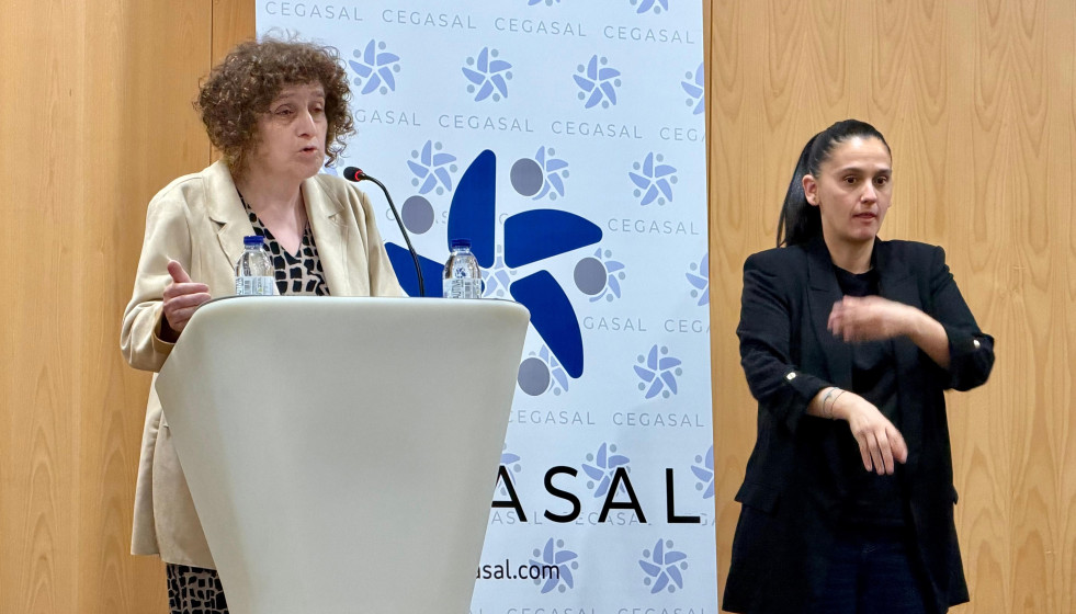 La alcaldesa de Santiago, Goretti Sanmartín, en el Congreso Nacional dos Centros Especiais de Emprego de Iniciativa Social