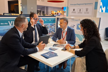 Delegación del puerto de Vigo en la feria Seatrade Cruise Global de Miami, la mayor feria de cruceros del mundo.