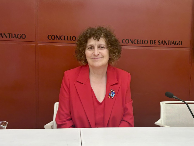 La alcaldesa de Santiago, Goretti Sanmartín