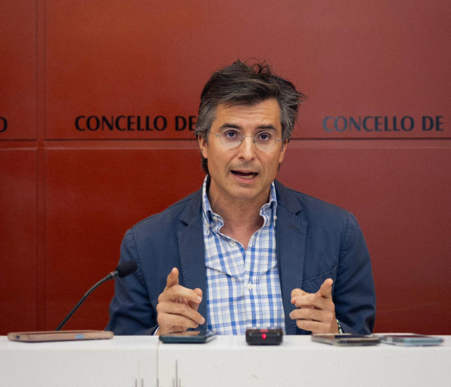 El líder del PP de Santiago, Borja Verea