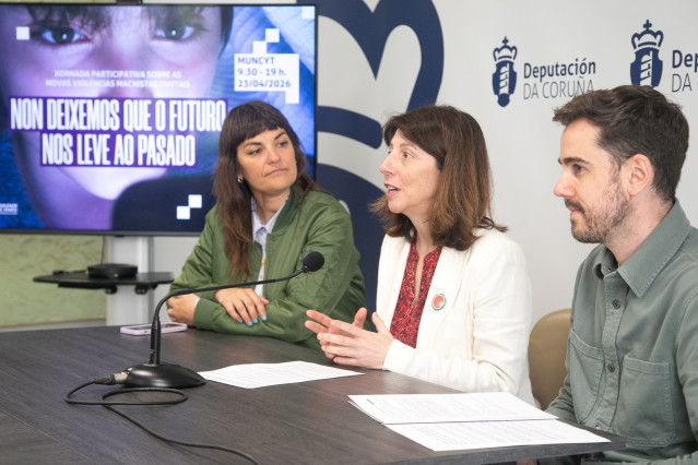 Presentación de una jornada de la Diputación de A Coruña sobre violencias machistas digitales