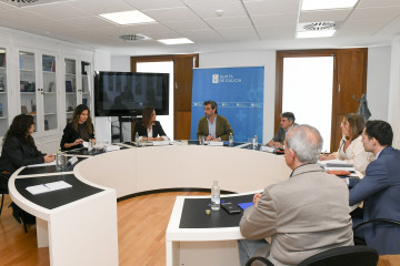 Encuentro mantenido entre representantes de Xunta y Diputación.
