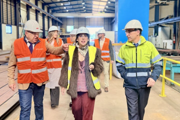 La conselleira de Economía, María Jesús Lorenzana, visita Metaldeza.