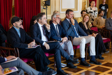 El conselleiro de Cultura, José López Campos, en Portugal.