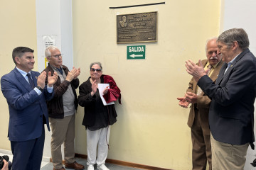 El delegado del Gobierno, Pedro Blanco, en el acto de homenaje al juez Luis Pando.